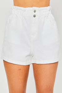 Double Button Waistband Shorts