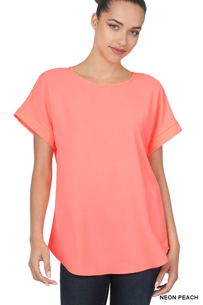 Deal of the Day Rolled Sleeve Top