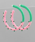 Raffia Hoops