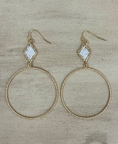 Circle Faceout Earrings