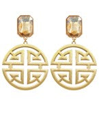 Octagon Bead Earrings