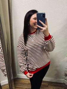 Candy Stripe Sweatshirt