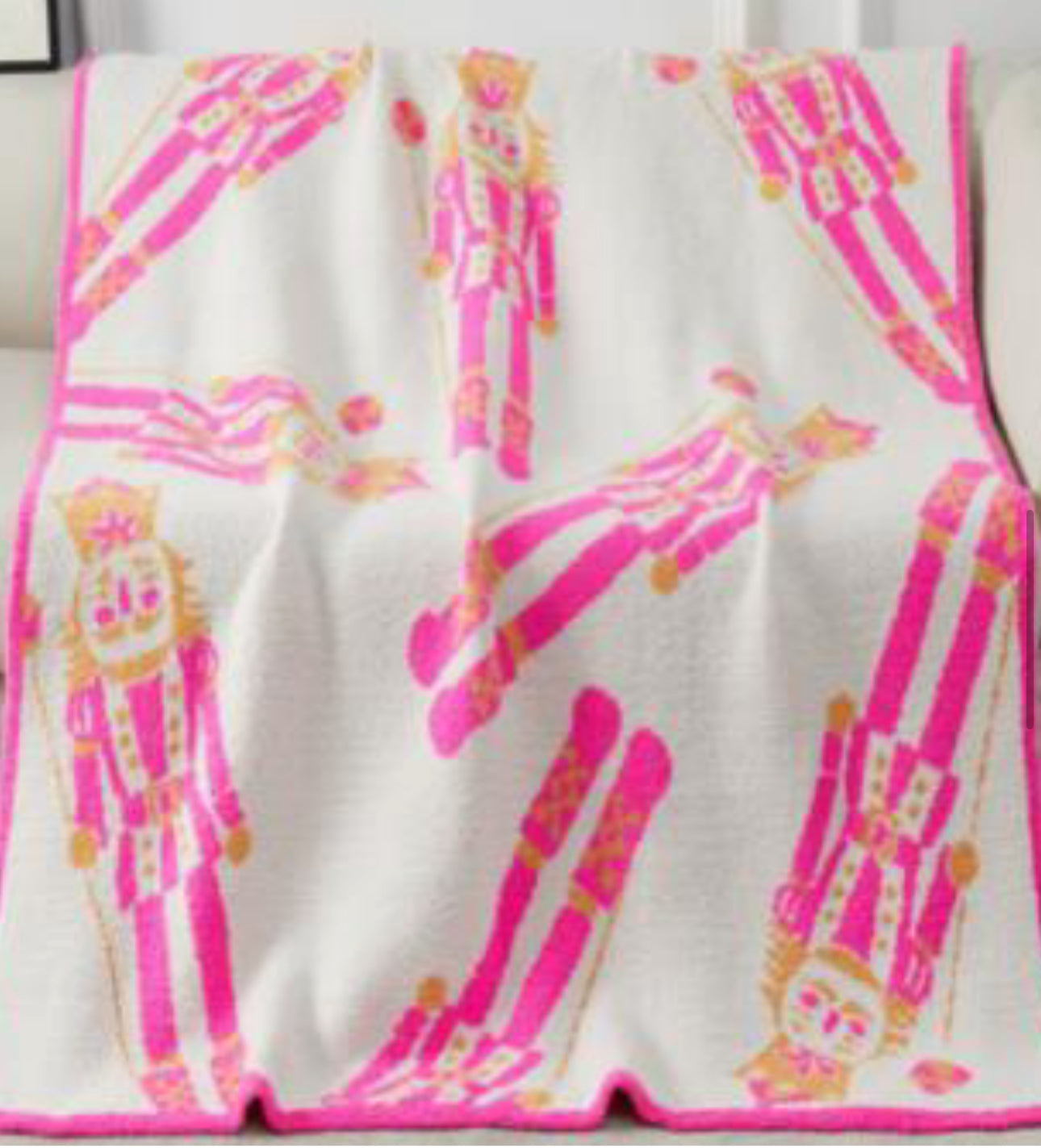 Pink Nutcracker Blanket