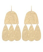 Hammered Teardrop Earrings