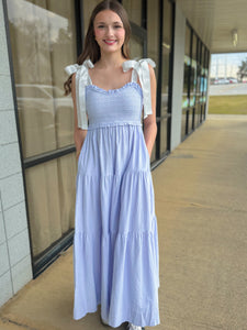 Smocking Tiered Maxi Dress