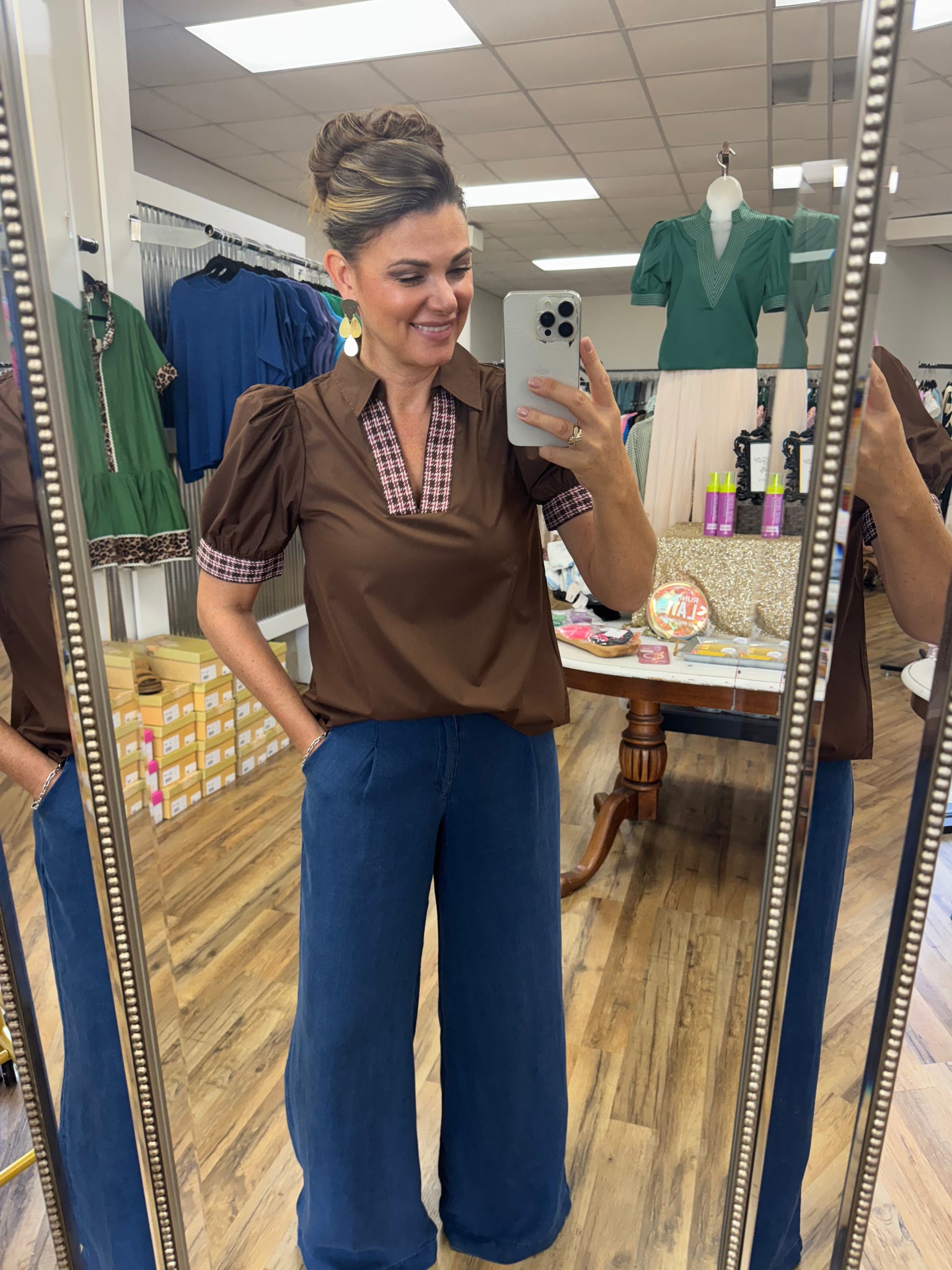 Tweeded Cocoa Top