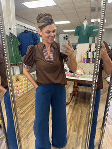 Tweeded Cocoa Top