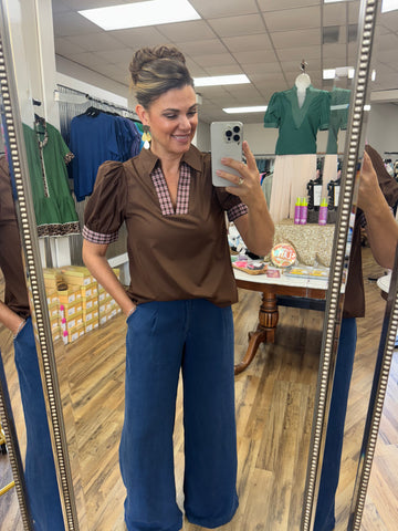 Tweeded Cocoa Top
