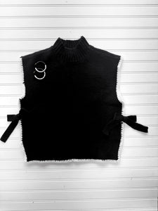 Bow Side Sweater Vest