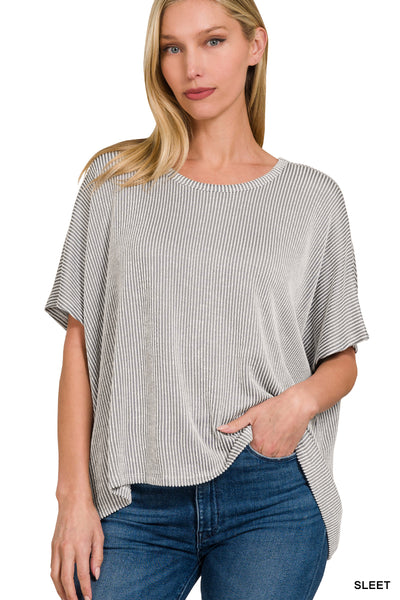 DOD Ribbed Striped Top