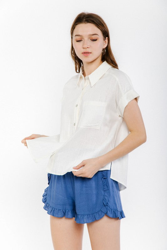 Ruffle Edges Shorts
